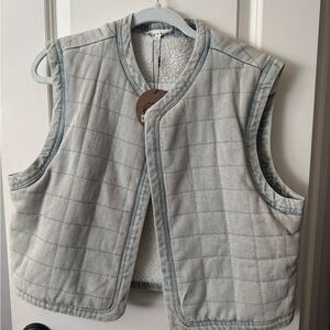 Stylish Jean Quilted Vest